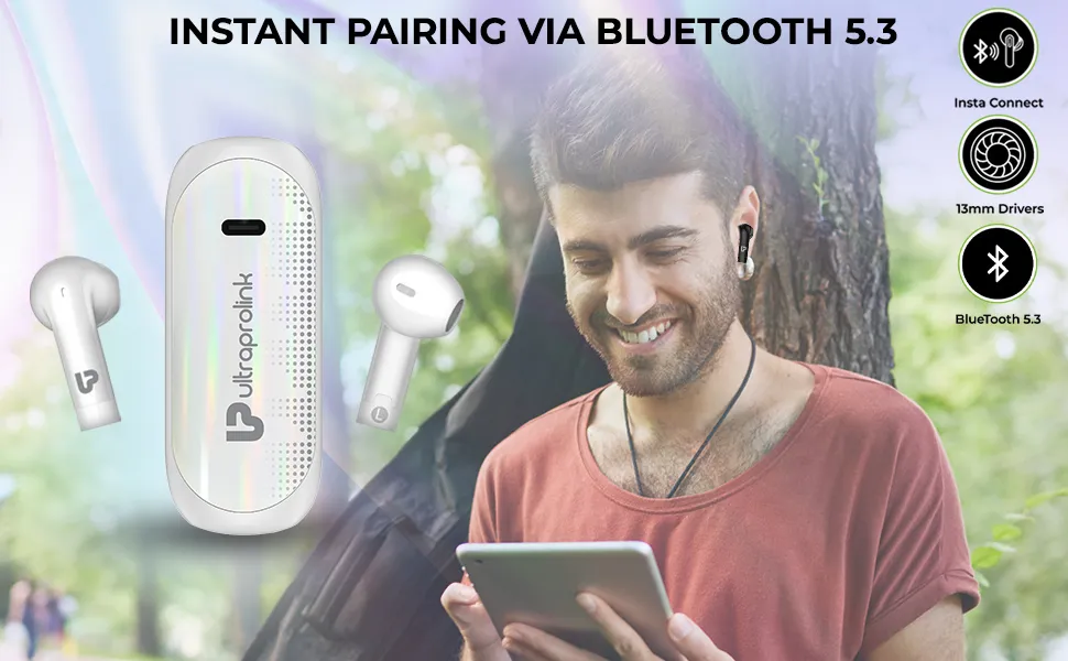 ULTRAPROLINK TWS Earbuds Swag Infinity - White overview 3