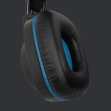 Zebronics Jet Premium Wired Gaming On Ear Headphone with LED Light for earcups, 40mm Neodymium Drivers, 2 Meter Braided Cable, Flexible mic, Suspension Headband, 3.5mm + USB Connector (Black + Blue) overview 9