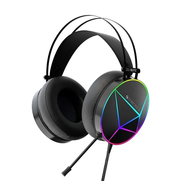 Zebronics Zeb-Blitz USB Gaming Wired Headphone (Black)