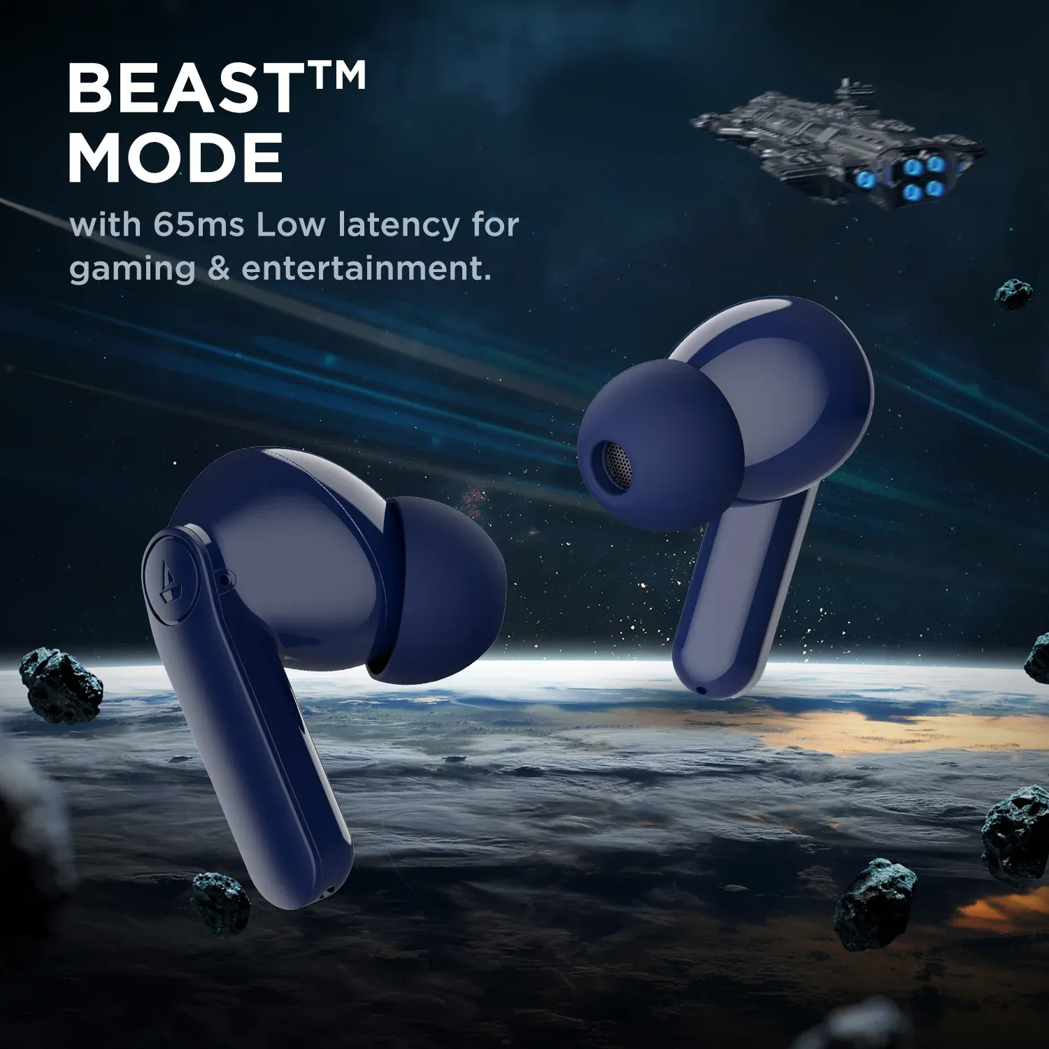 boAt Airdopes 138 Pro Bluetooth in Ear Earbuds TWS (Royal Blue) overview 2