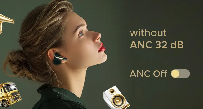 boAt Airdopes 141 ANC v5.3 Bluetooth TWS in Ear Earbuds Wireless Earphones with mic (White) overview 3