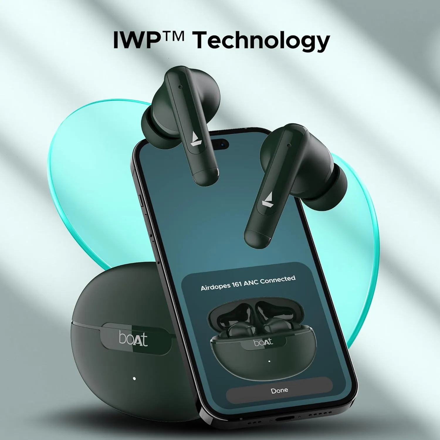 boAt Airdopes 161 ANC TWS Earbuds w/ 32 dB ANC (Green) overview 7