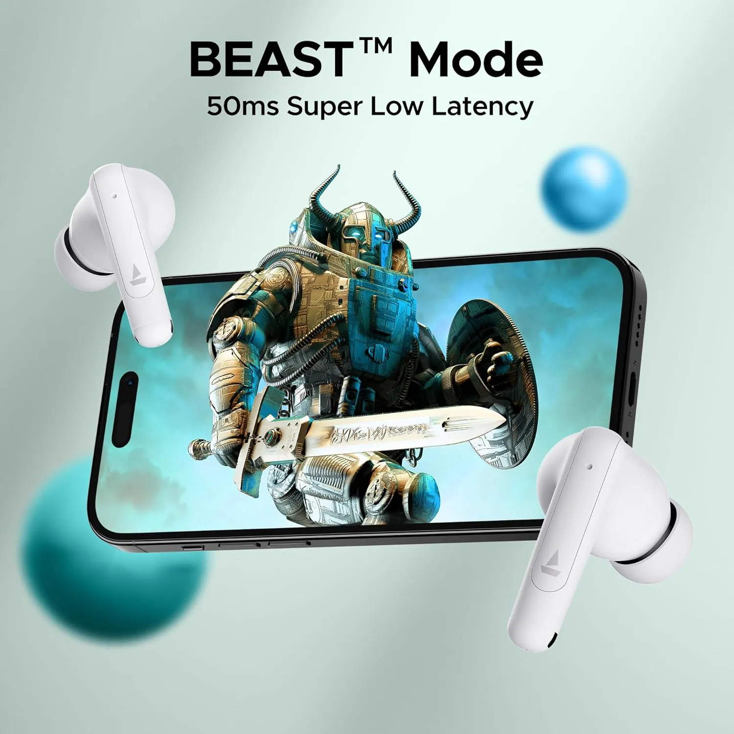 boAt Airdopes 161 ANC TWS Earbuds w/ 32 dB ANC (White) overview 5