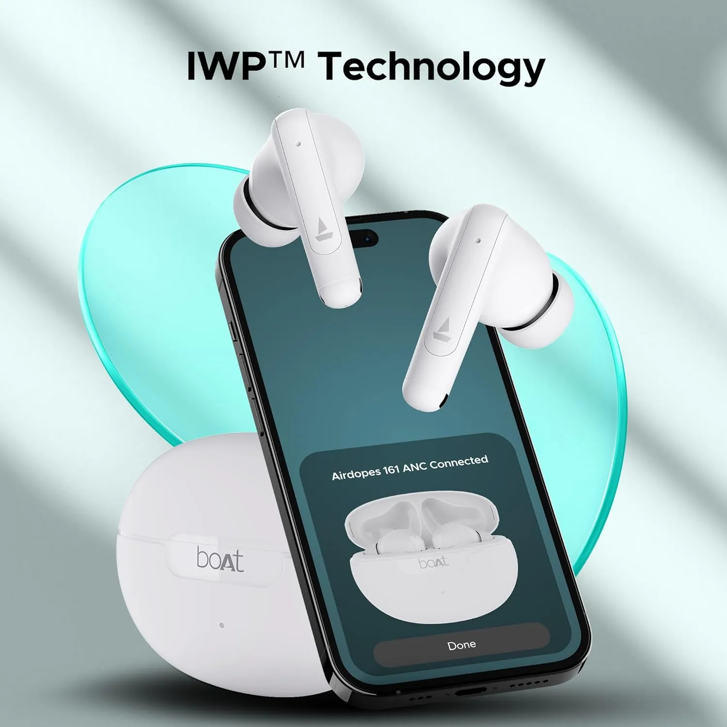 boAt Airdopes 161 ANC TWS Earbuds w/ 32 dB ANC (White) overview 8