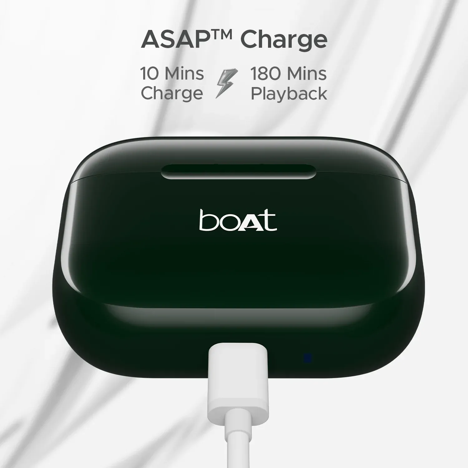 boAt Airdopes 161 in Ear Earbuds TWS with 40 HRS Battery (Olive Green) overview 3