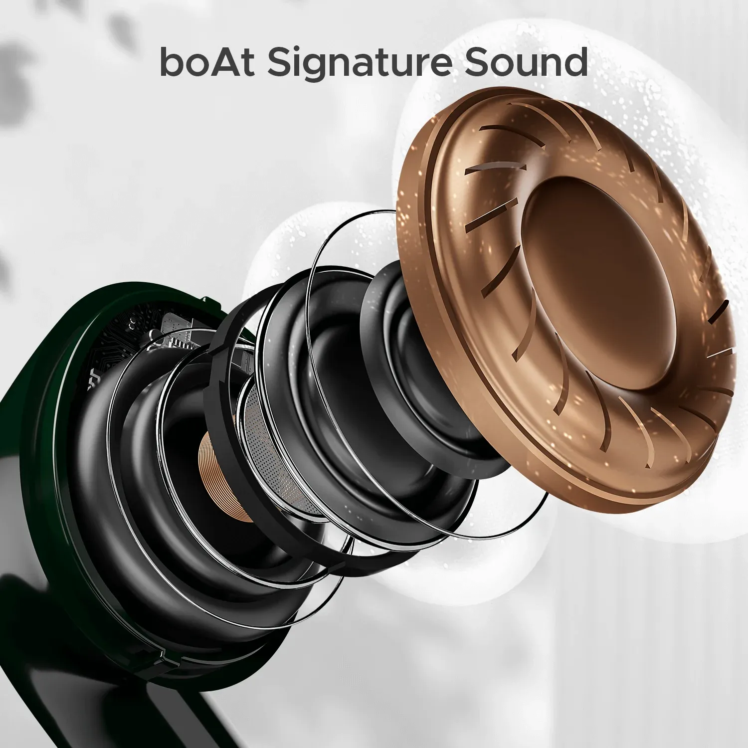 boAt Airdopes 161 in Ear Earbuds TWS with 40 HRS Battery (Olive Green) overview 5