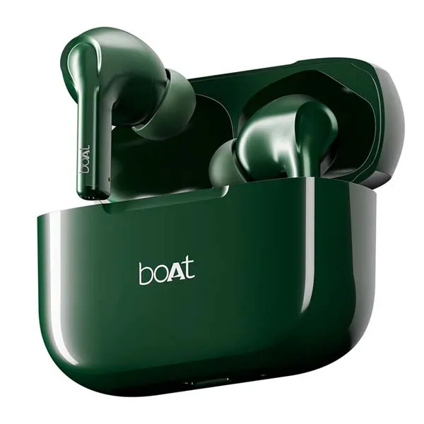 boAt Airdopes 161 in Ear Earbuds TWS with 40 HRS Battery (Olive Green)
