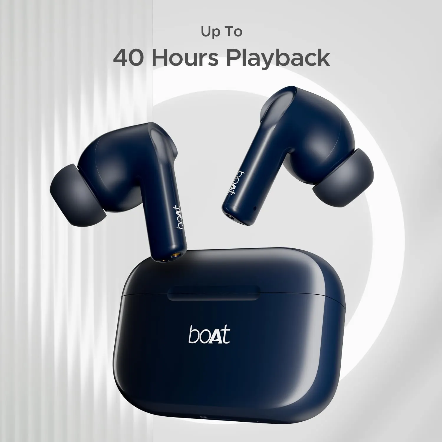 boAt Airdopes 163/161 in Ear Earbuds TWS with 40 HRS Battery (Cool Sapphire) overview 2