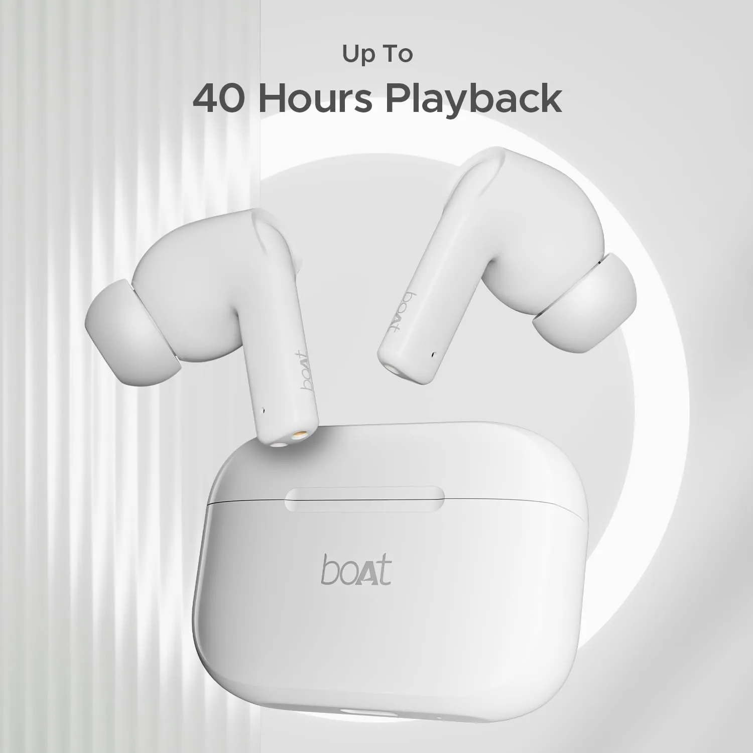boAt Airdopes 163/161 in Ear Earbuds TWS with 40 HRS Battery (Pearl White) overview 2