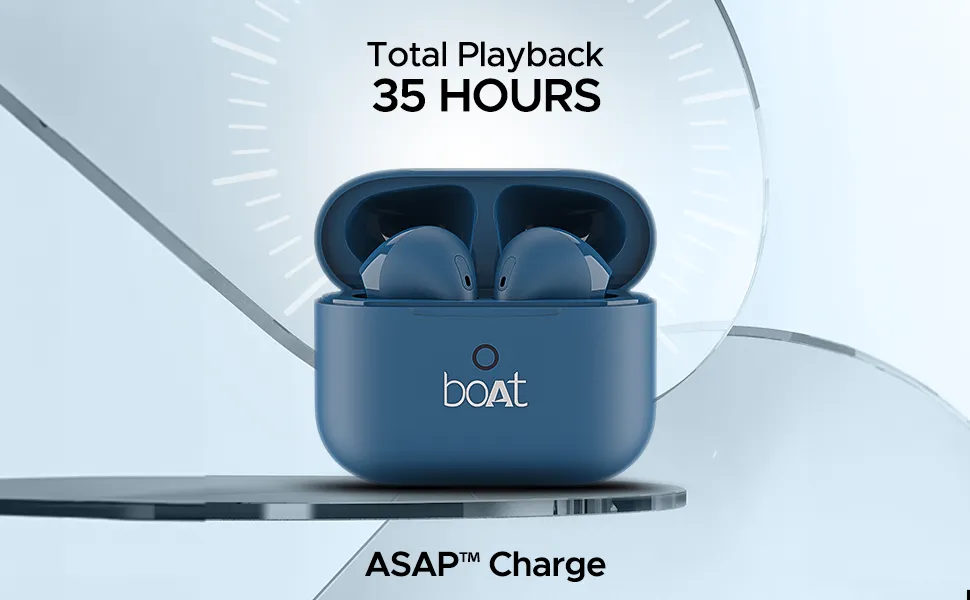 boAt Airdopes Ace TWS in Ear Earbuds with 35 HRS Playback 13mm Drivers (Active Black) overview 2