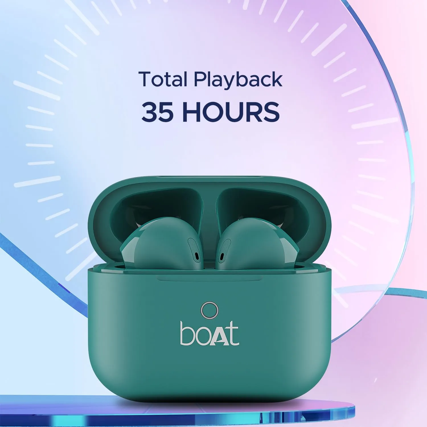 boAt Airdopes Ace TWS in Ear Earbuds with 35 HRS Playback 13mm Drivers (Davys Green) overview 1
