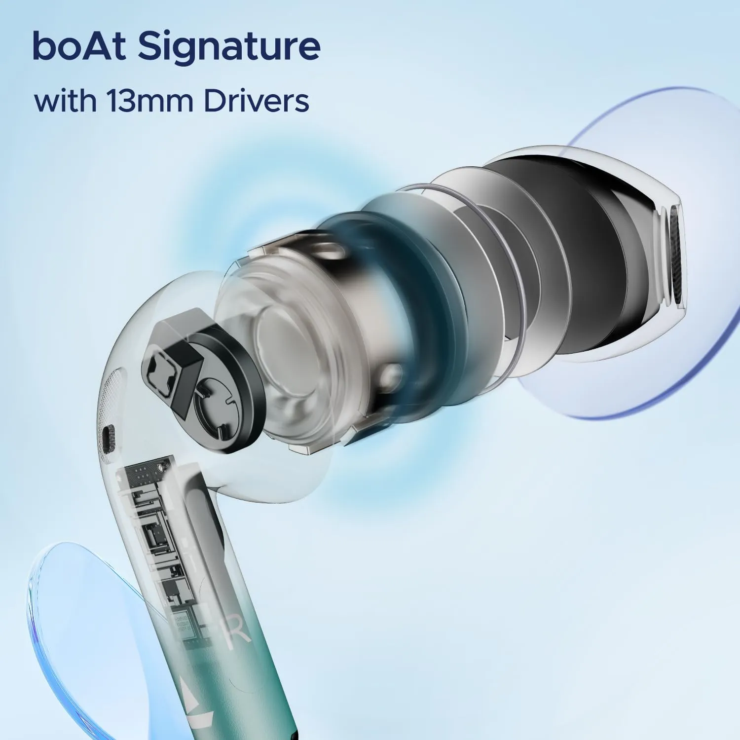 boAt Airdopes Ace TWS in Ear Earbuds with 35 HRS Playback 13mm Drivers (Davys Green) overview 5
