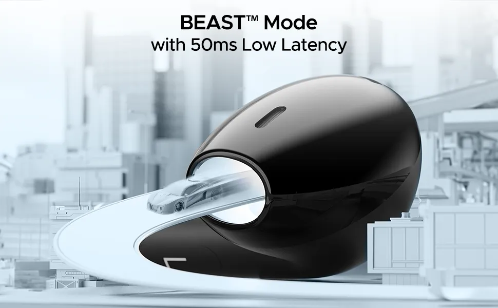 boAt Airdopes Ace TWS in Ear Earbuds with 35 HRS Playback 13mm Drivers (Starry Blue) overview 3