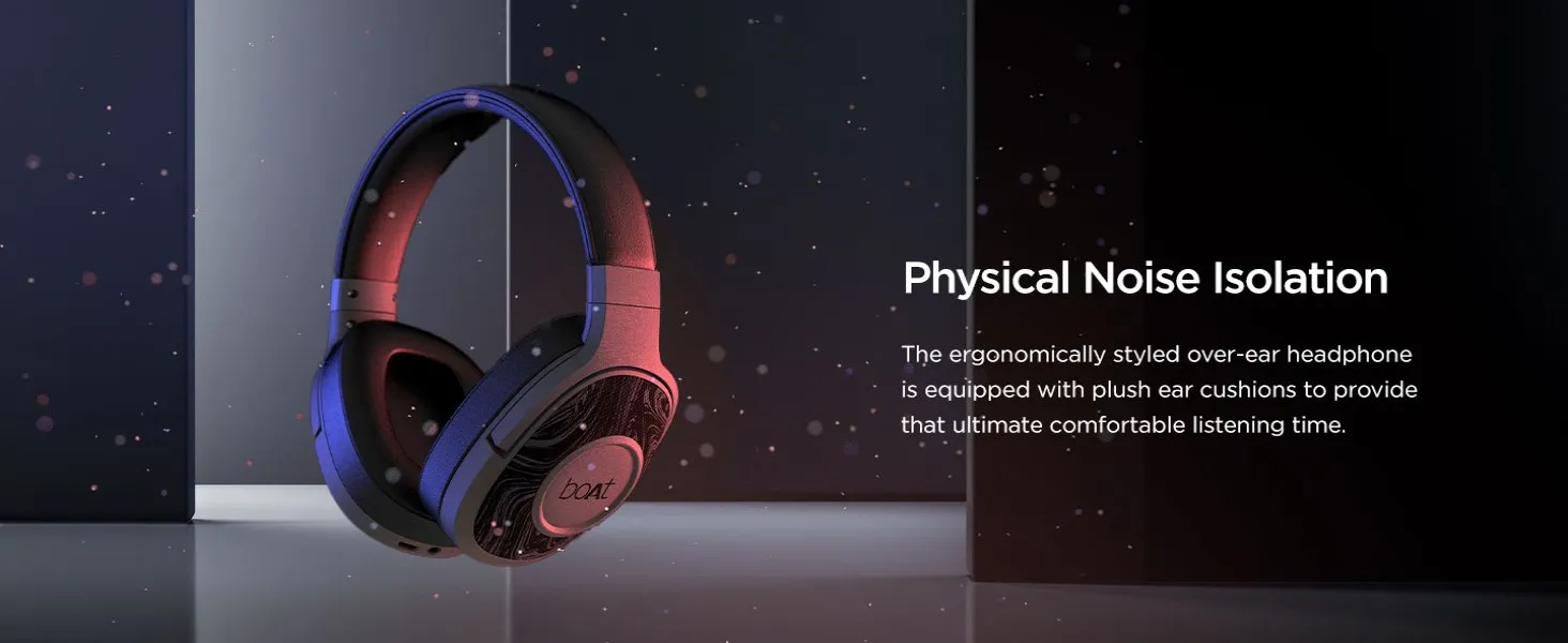 boAt Rockerz 550 Bluetooth Wireless Over Ear Headphones with Mic Upto 20 Hours Playback, 50MM Drivers, Soft Padded Ear Cushions and Physical Noise Isolation (Army Green) overview 5