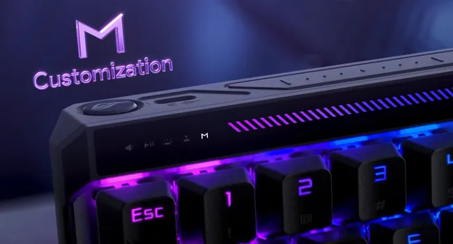 ASUS ROG Falchion Ace HFX 65 Analog Gaming Keyboard (Black) overview 7