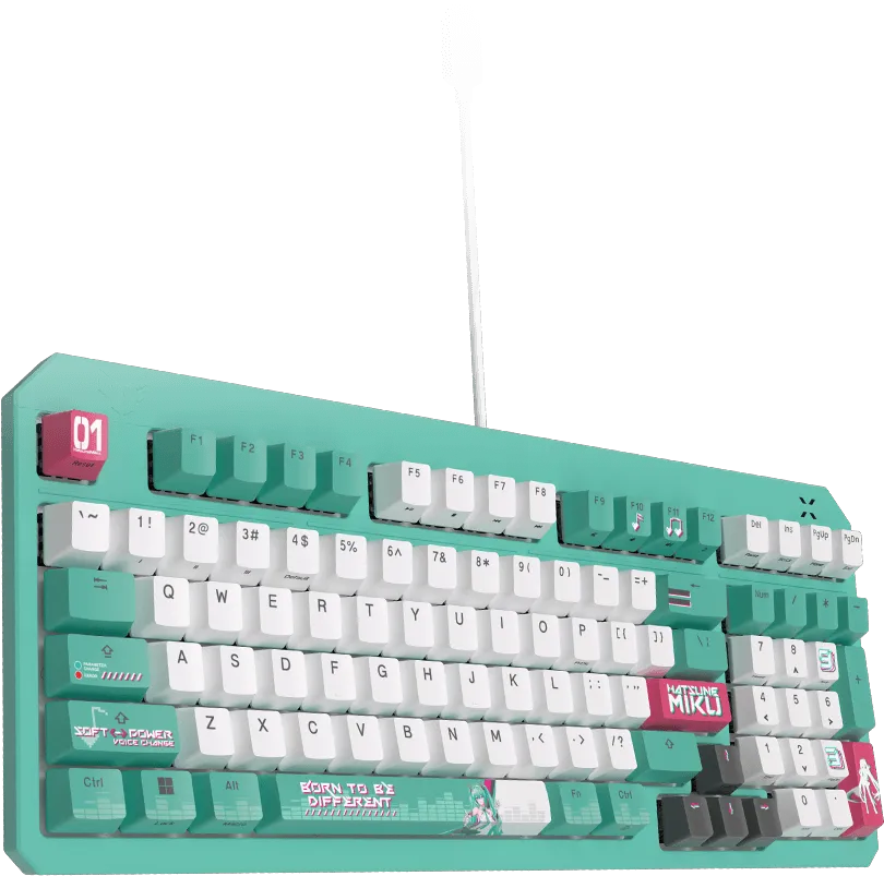 ASUS TUF Gaming K3 Gen II Hatsune Miku Edition Optical-Mechanical RGB Keyboard overview 2