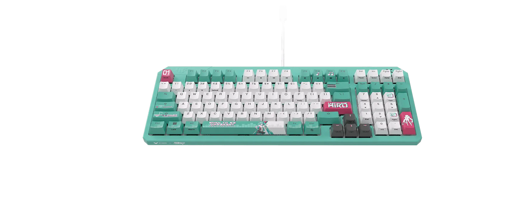 ASUS TUF Gaming K3 Gen II Hatsune Miku Edition Optical-Mechanical RGB Keyboard overview 4
