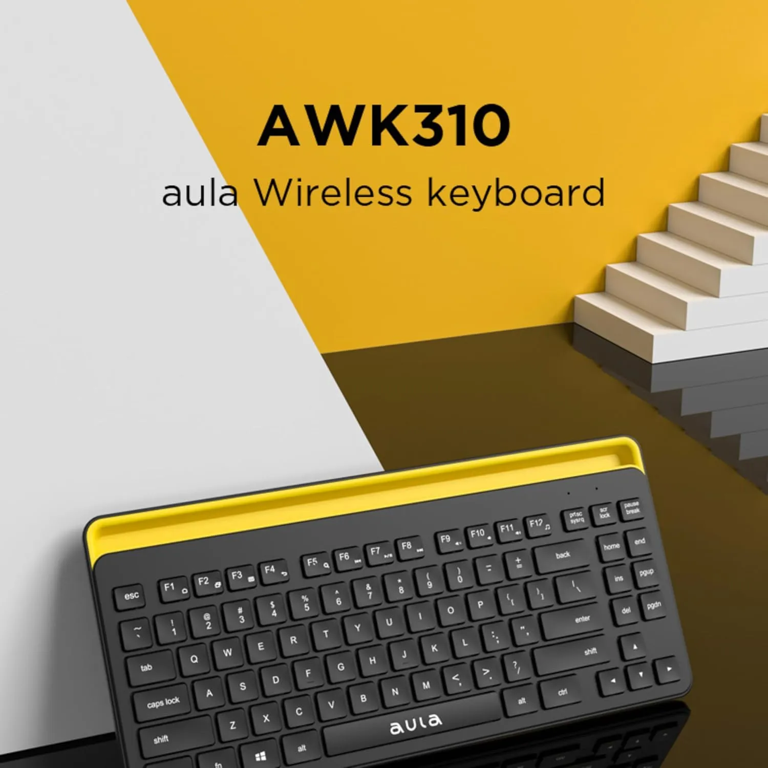 AULA AWK310 Wireless Keyboard Bluetooth Multi-Device Black overview 1