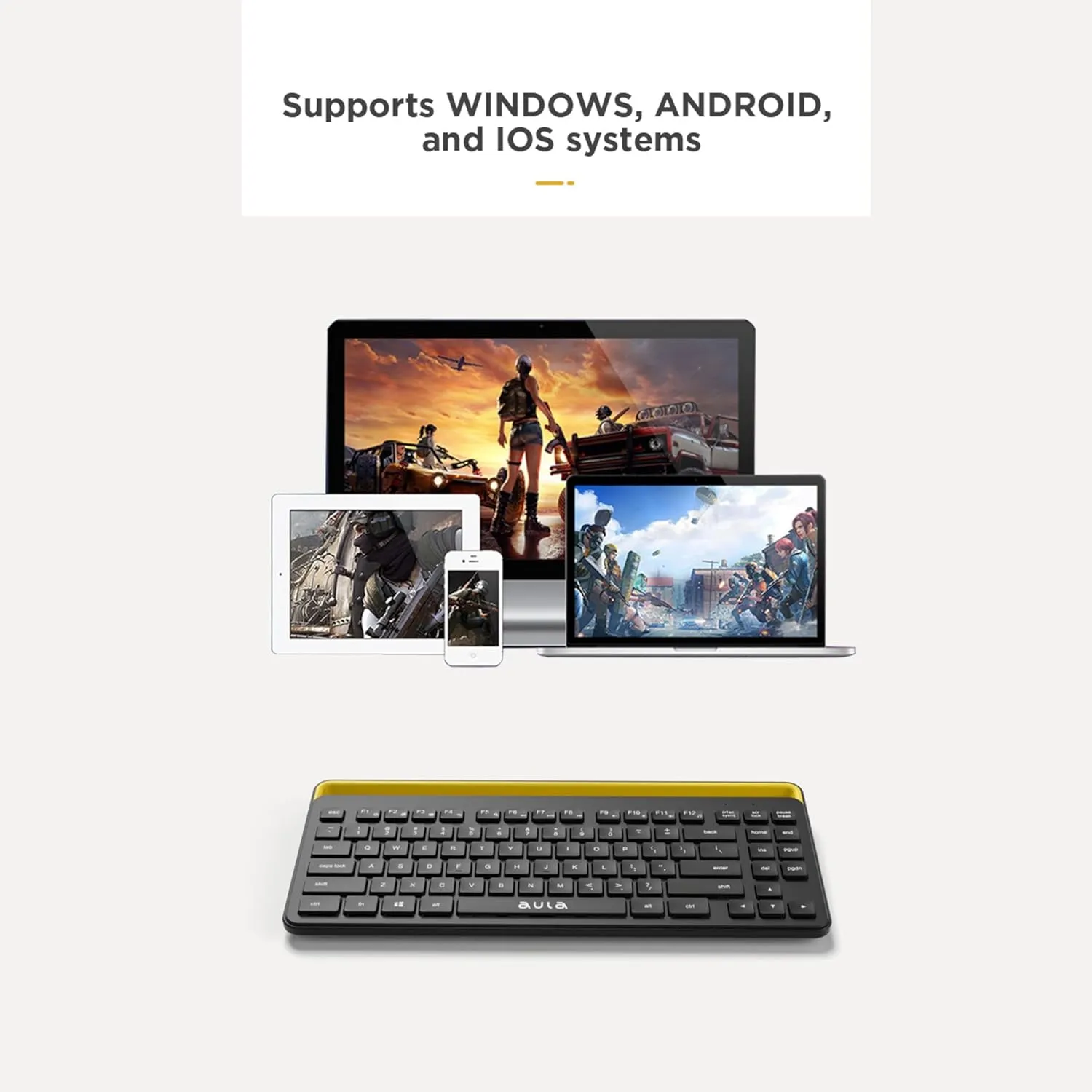 AULA AWK310 Wireless Keyboard Bluetooth Multi-Device Black overview 5