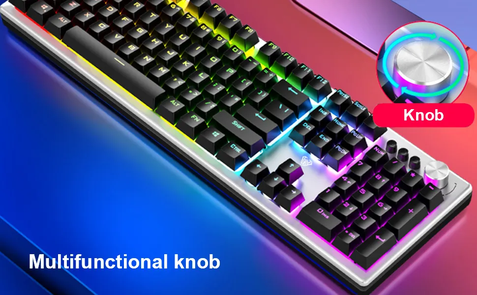 AULA F2028 Wired USB Membrane Gaming Keyboard overview 3