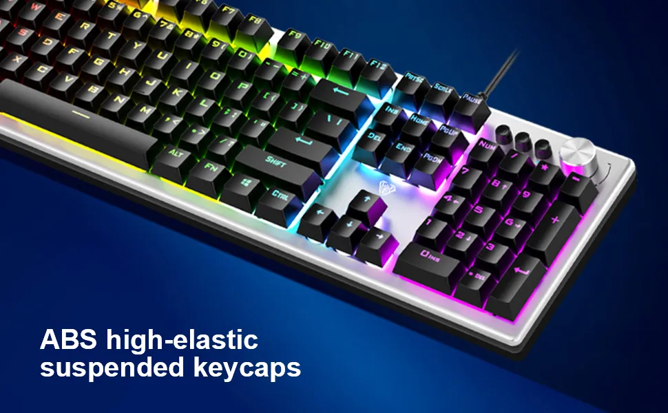 AULA F2028 Wired USB Membrane Gaming Keyboard overview 4