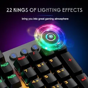 AULA F2058 Wired Mechanical Gaming Keyboard - Black overview 2