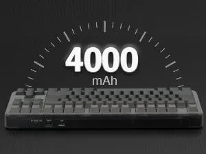 AULA F87 Wireless Side Engraved Keycaps Mechanical Keyboard | Tri-Mode BT5.0/2.4GHz/USB-C Gasket Hot Swappable | Pre-lubed Switches, 75% TKL RGB Gaming Keyboard (Gradient Gray, Space Crystal Switch) overview 8