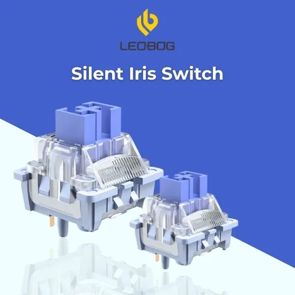 AULA LEOBOG Silent Iris Linear Switch – Ultra-Smooth, Silent, Pre-Lubed, Hot-Swappable, Ideal for Custom Keyboards – 100pcs (SIS100) overview 1