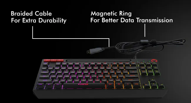Amkette Evofox Deathray Tkl Rgb Gaming Keyboard overview 9