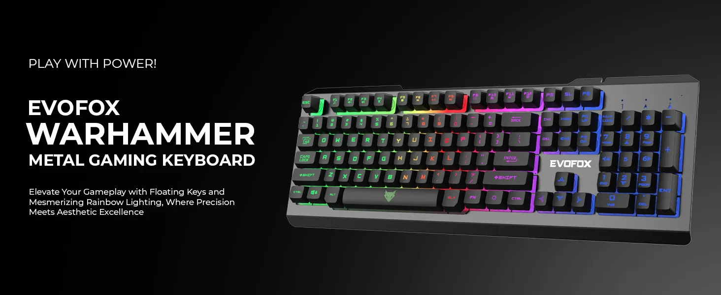 Amkette Evofox Warhammer Gaming Keyboard (Black) overview 1