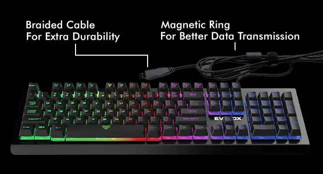 Amkette Evofox Warhammer Gaming Keyboard (Black) overview 5