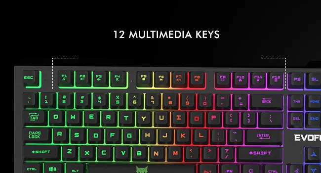 Amkette Evofox Warhammer Gaming Keyboard (Black) overview 9