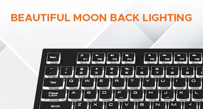 Amkette Wi-Key Backlit Wired USB Keyboard overview 2