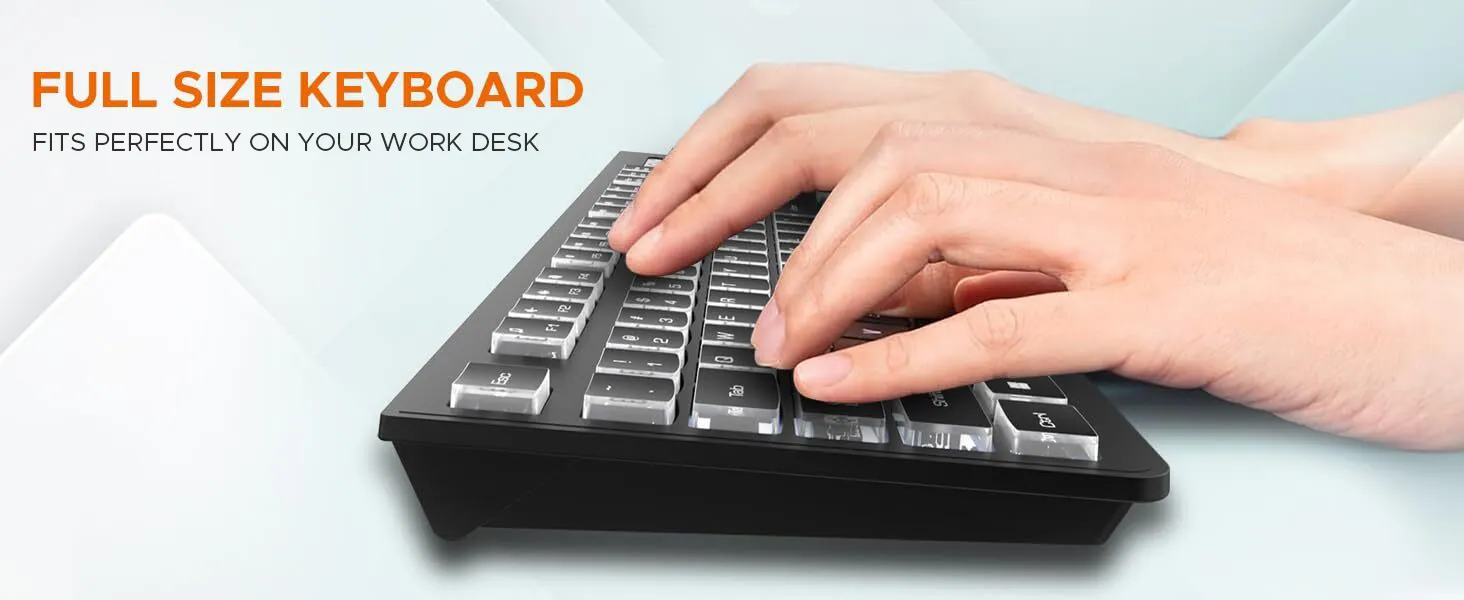 Amkette Wi-Key Backlit Wired USB Keyboard overview 4