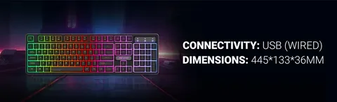 Ant Esports KM1650 Pro Gaming Keyboard And Mouse Combo (Black) overview 2