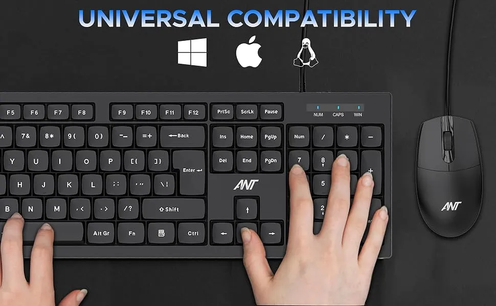 Ant Esports MASTER 10 Full Size Wired Keyboard and Mouse Combo overview 3