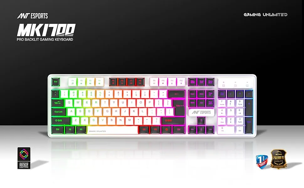 Ant Esports MK1700 Wired Membrane Gaming Keyboard overview 1