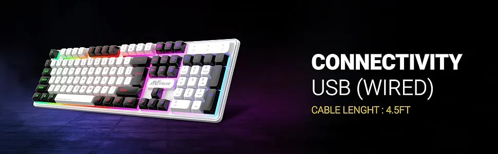 Ant Esports MK1700 Wired Membrane Gaming Keyboard overview 2