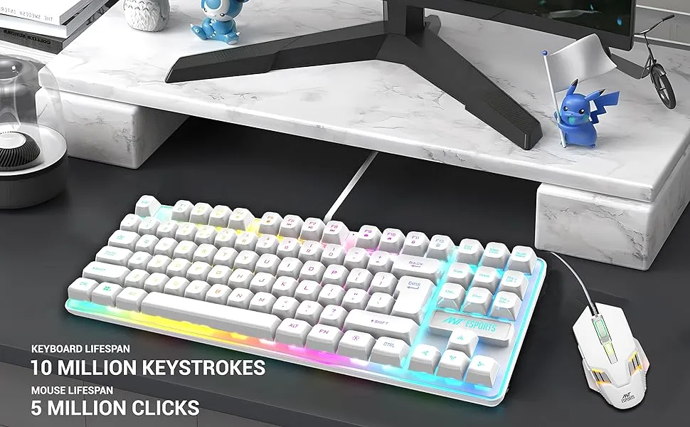 Ant Esports MK700 V2 TKL Wired Gaming Keyboard Mercury overview 4