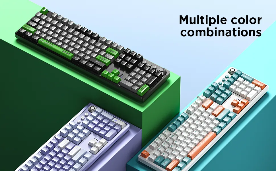 Aula F2088 Pro Mechanical Gaming Keyboard Black Grey Green overview 3