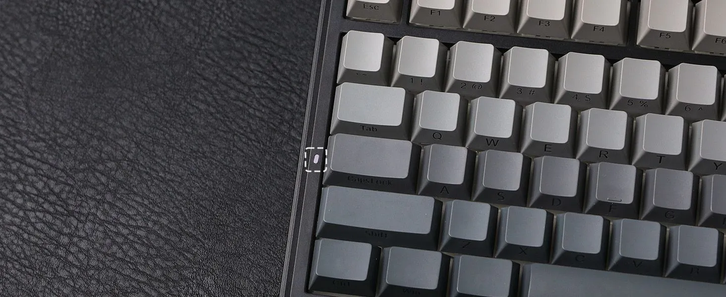 Aula F75 MAX Side-Engraved Keycaps Wireless 3 in 1 Mechanical Gaming Keyboard with Screen and Knob, for PC/Mac/Linux | Gradient Gray, Reaper Switch (F75MaxGrR) overview 10