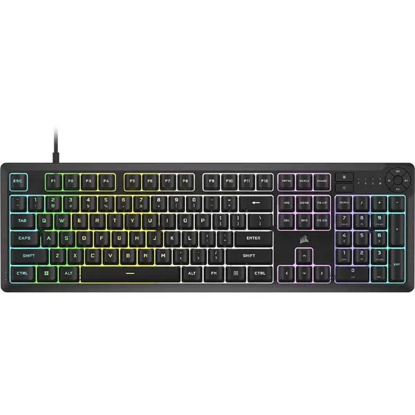 CORSAIR K55 CORE RGB Membrane Wired Gaming Keyboard (Black)
