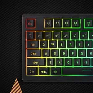 Cosmic Byte CB-GK-22 Veritas TKL Membrane Keyboard with RGB LED, Double Shot Keycaps and Sonic Spectrum overview 13
