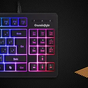 Cosmic Byte CB-GK-22 Veritas TKL Membrane Keyboard with RGB LED, Double Shot Keycaps and Sonic Spectrum overview 14