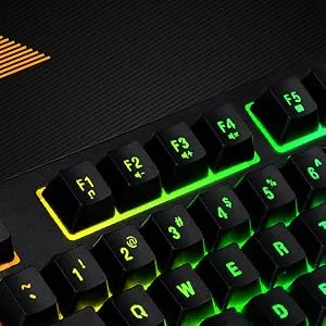 Cosmic Byte CB-GK-22 Veritas TKL Membrane Keyboard with RGB LED, Double Shot Keycaps and Sonic Spectrum overview 3