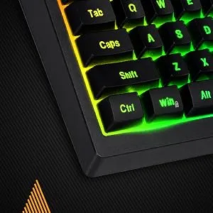 Cosmic Byte CB-GK-22 Veritas TKL Membrane Keyboard with RGB LED, Double Shot Keycaps and Sonic Spectrum overview 6