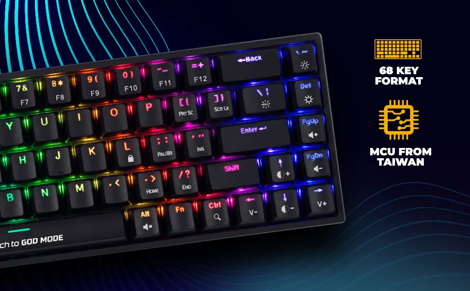 Cosmic Byte CB-GK-23 Artemis RGB Wired Mechanical Keyboard overview 2