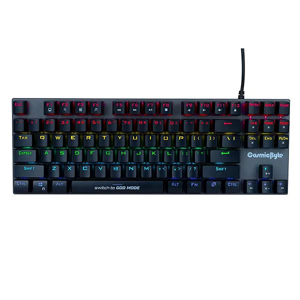 Cosmic Byte CB-GK-25 Pandora TKL RGB Wired Outemu Blue Switches Mechanical Keyboard