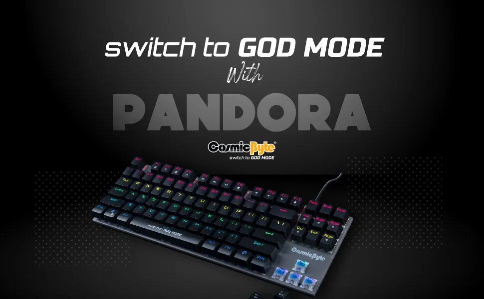 Cosmic Byte CB-GK-26 Pandora TKL RGB Wired Outemu Red Switches Mechanical Keyboard overview 9