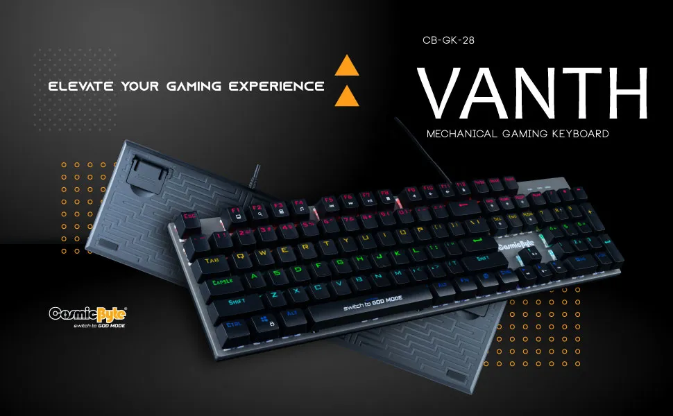 Cosmic Byte CB-GK-28 Vanth Mechanical Keyboard Outemu Red (Black/Grey) overview 1